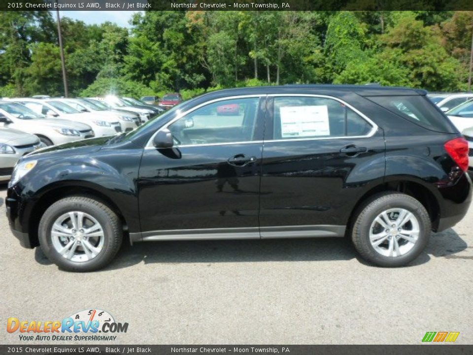 2015 Chevrolet Equinox LS AWD Black / Jet Black Photo #2