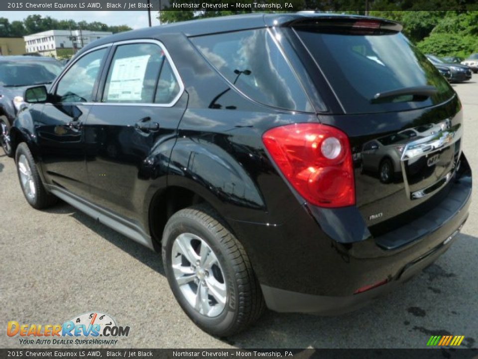 2015 Chevrolet Equinox LS AWD Black / Jet Black Photo #3