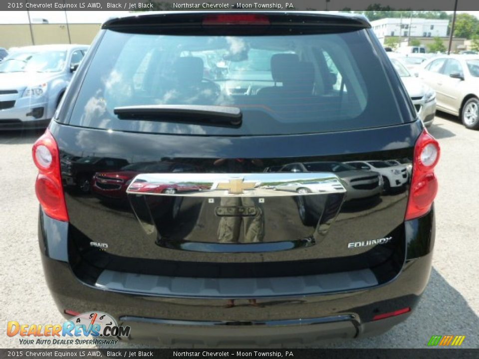 2015 Chevrolet Equinox LS AWD Black / Jet Black Photo #4