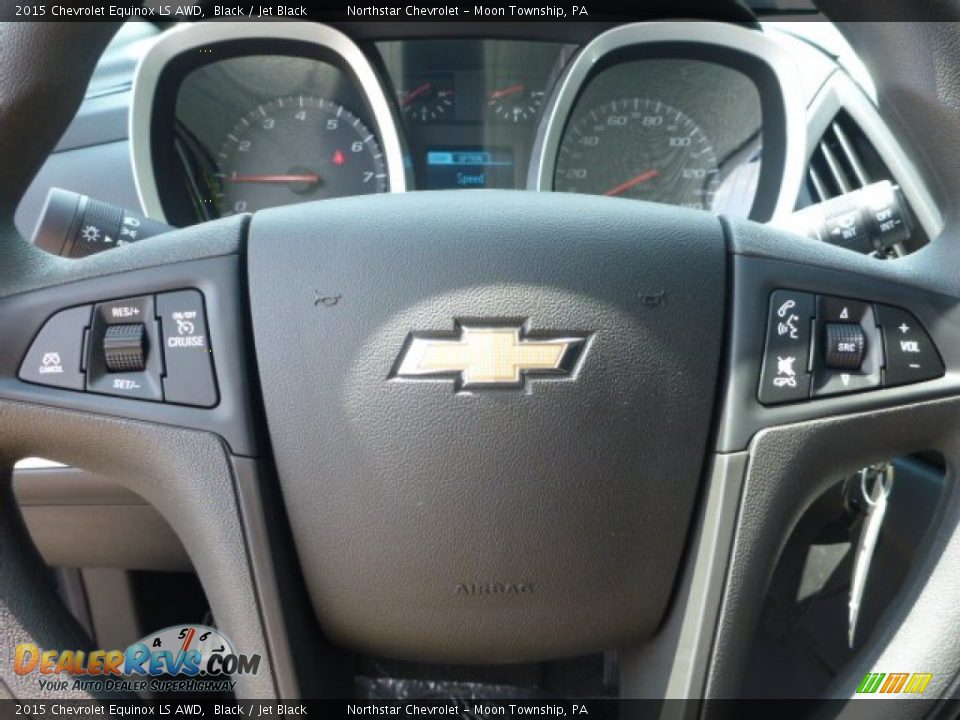 2015 Chevrolet Equinox LS AWD Black / Jet Black Photo #16