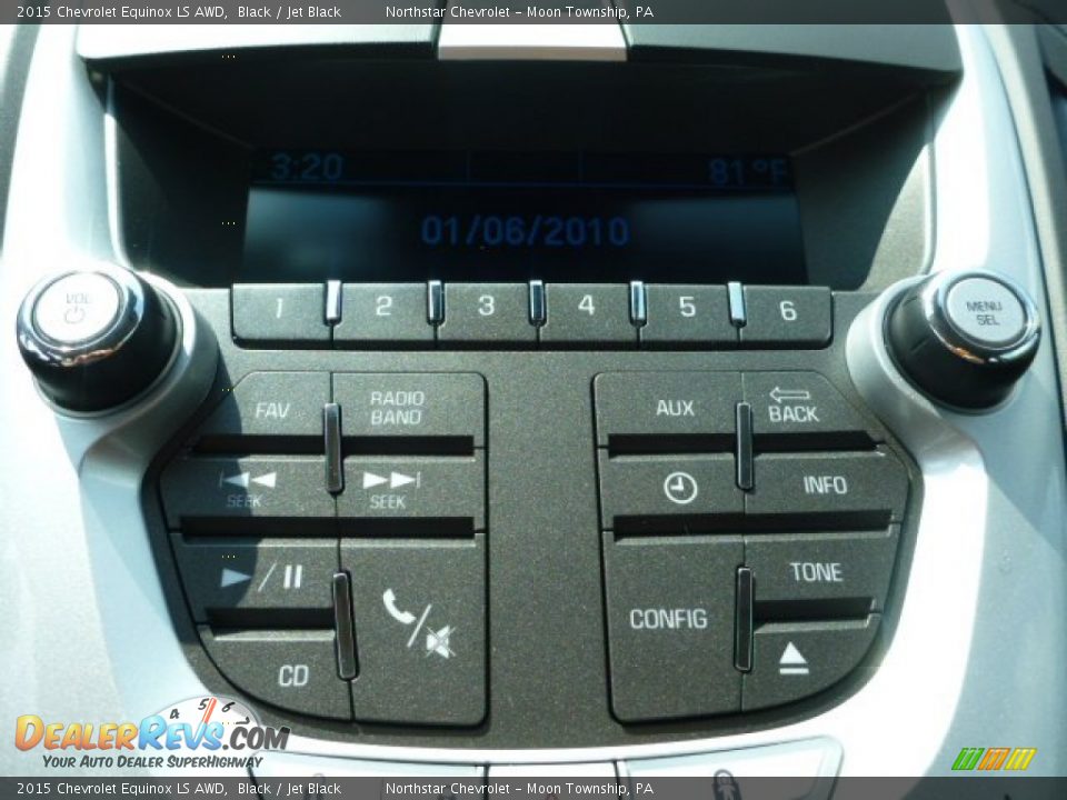 2015 Chevrolet Equinox LS AWD Black / Jet Black Photo #18