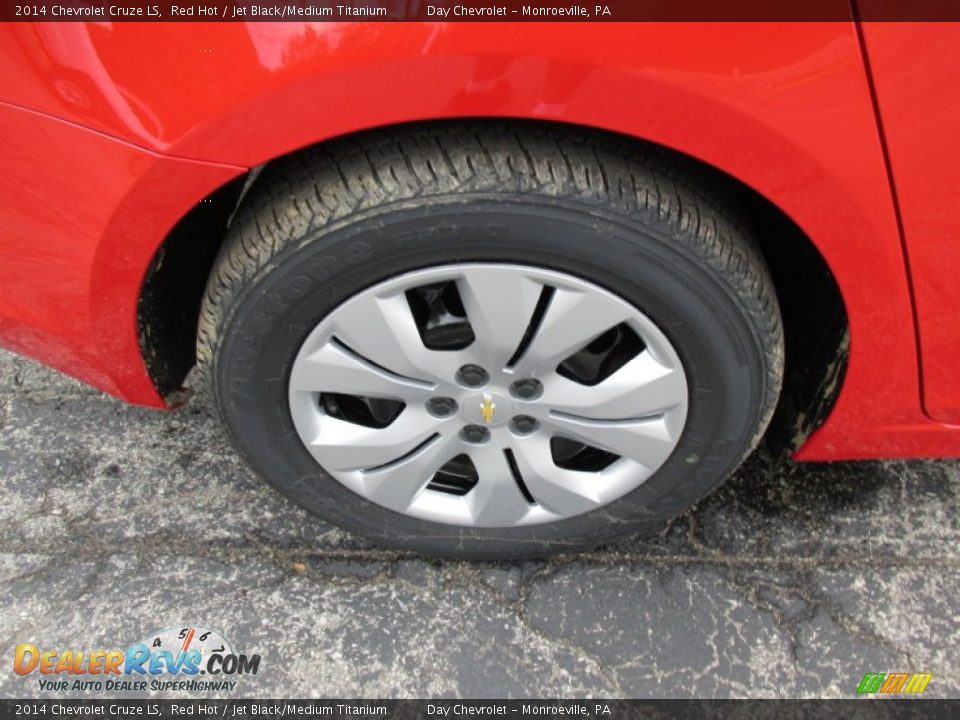 2014 Chevrolet Cruze LS Red Hot / Jet Black/Medium Titanium Photo #3