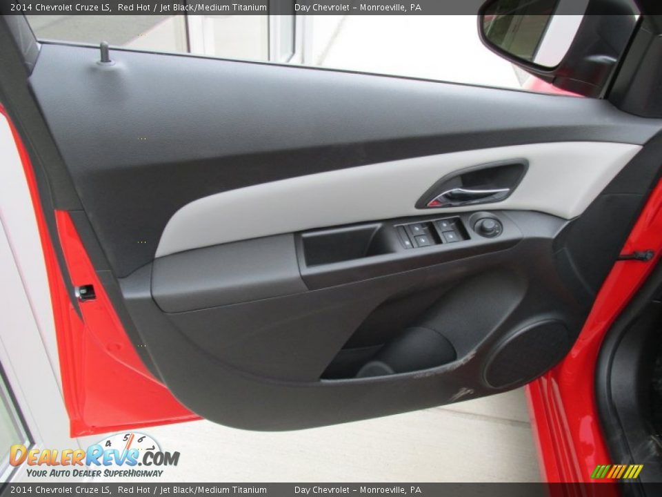 2014 Chevrolet Cruze LS Red Hot / Jet Black/Medium Titanium Photo #10