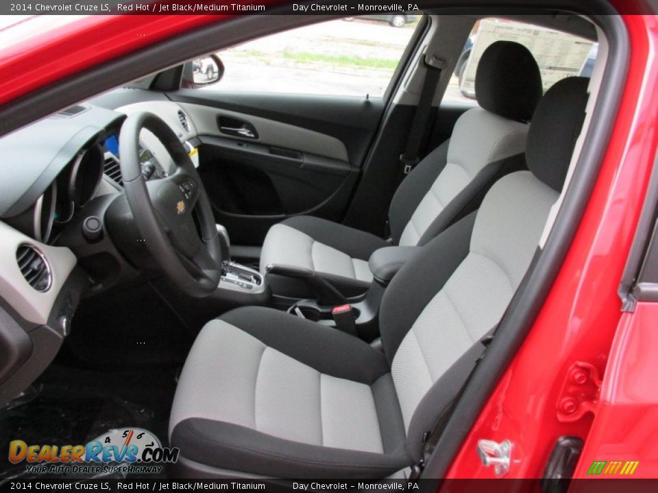 2014 Chevrolet Cruze LS Red Hot / Jet Black/Medium Titanium Photo #11