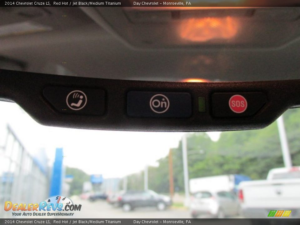 2014 Chevrolet Cruze LS Red Hot / Jet Black/Medium Titanium Photo #16