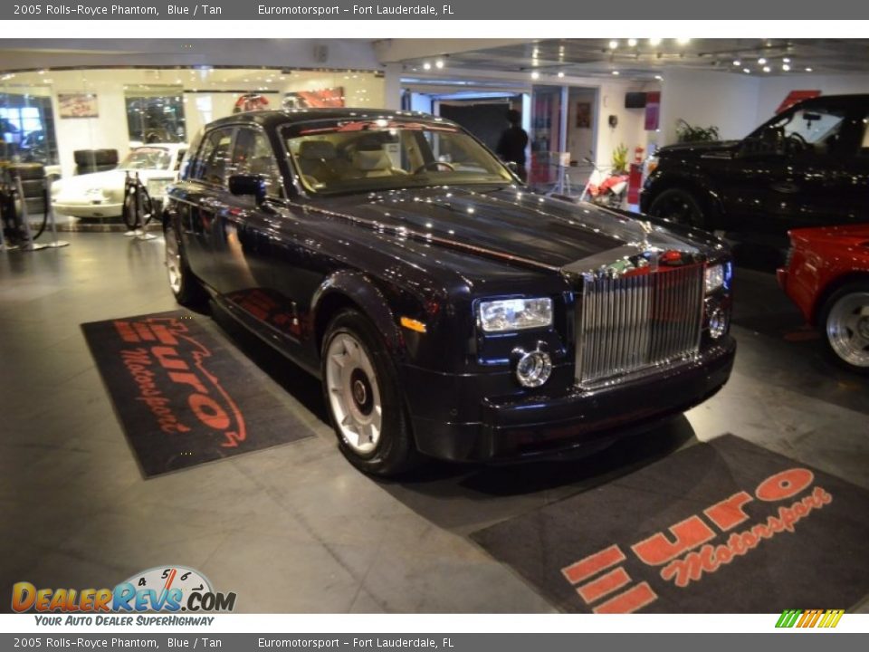 2005 Rolls-Royce Phantom Blue / Tan Photo #3
