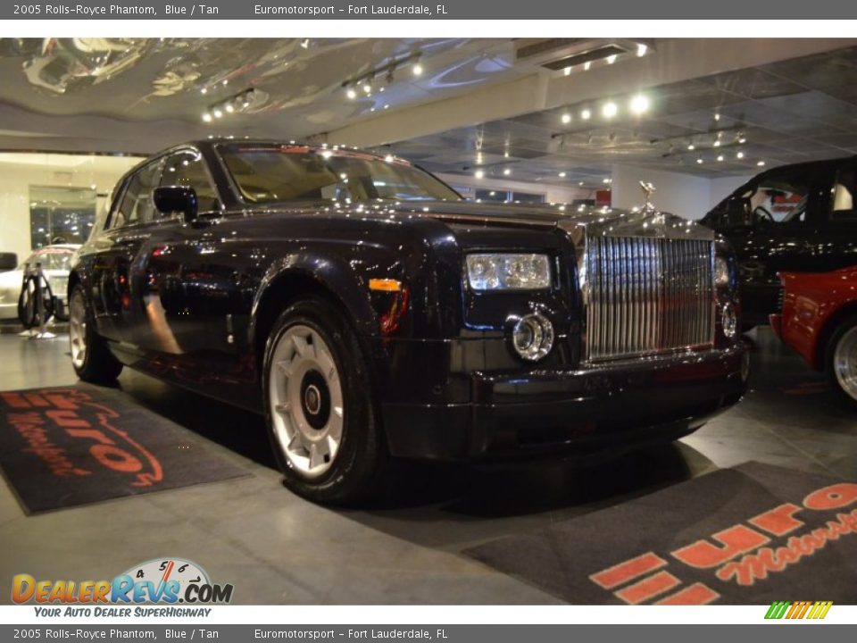 2005 Rolls-Royce Phantom Blue / Tan Photo #4