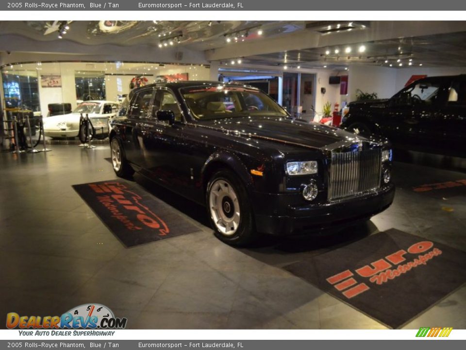 2005 Rolls-Royce Phantom Blue / Tan Photo #13