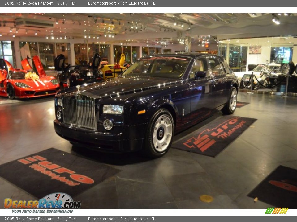 2005 Rolls-Royce Phantom Blue / Tan Photo #14