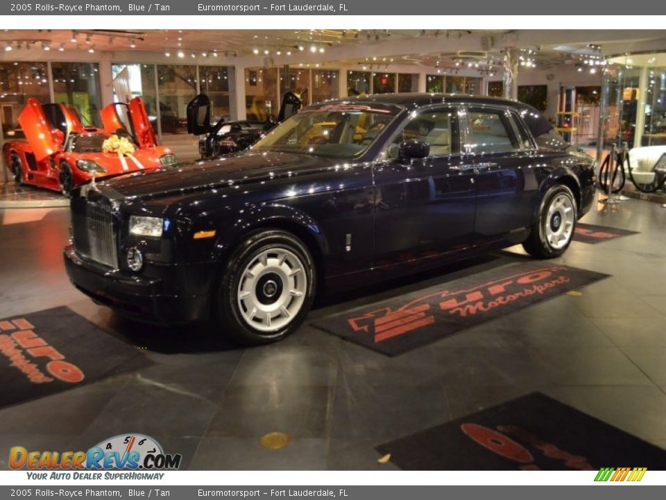 2005 Rolls-Royce Phantom Blue / Tan Photo #16