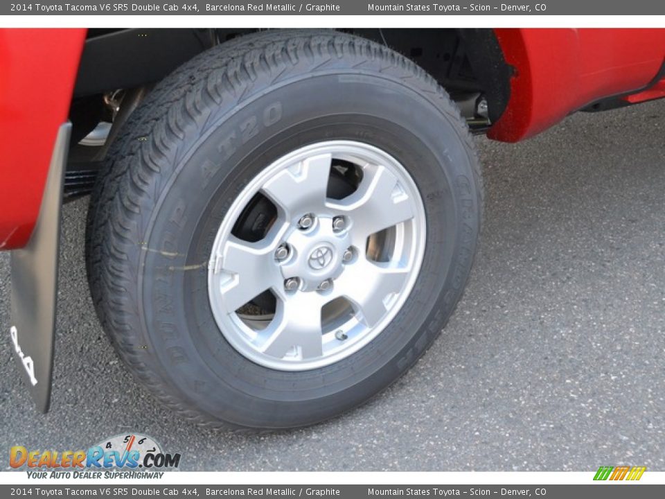 2014 Toyota Tacoma V6 SR5 Double Cab 4x4 Barcelona Red Metallic / Graphite Photo #9