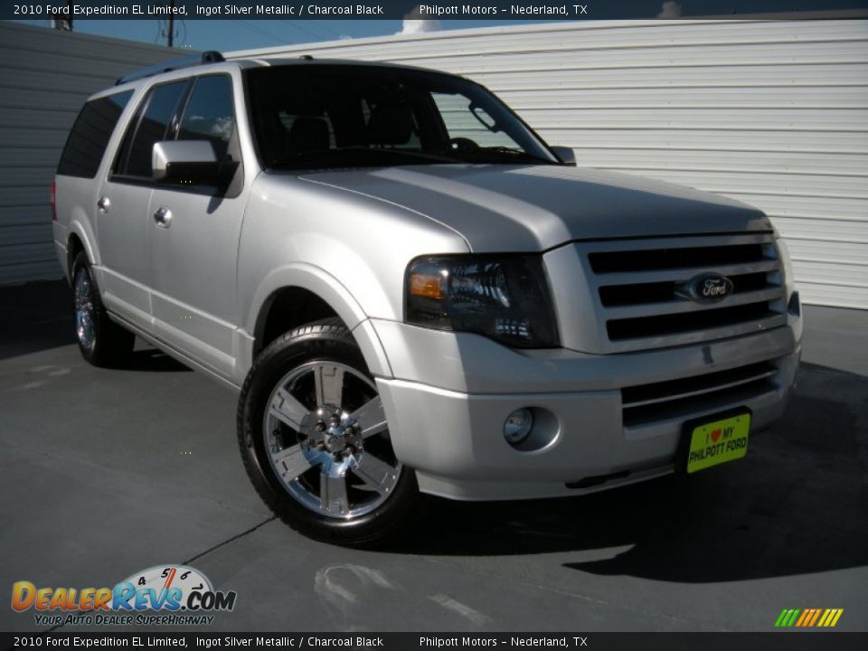 2010 Ford Expedition EL Limited Ingot Silver Metallic / Charcoal Black Photo #2