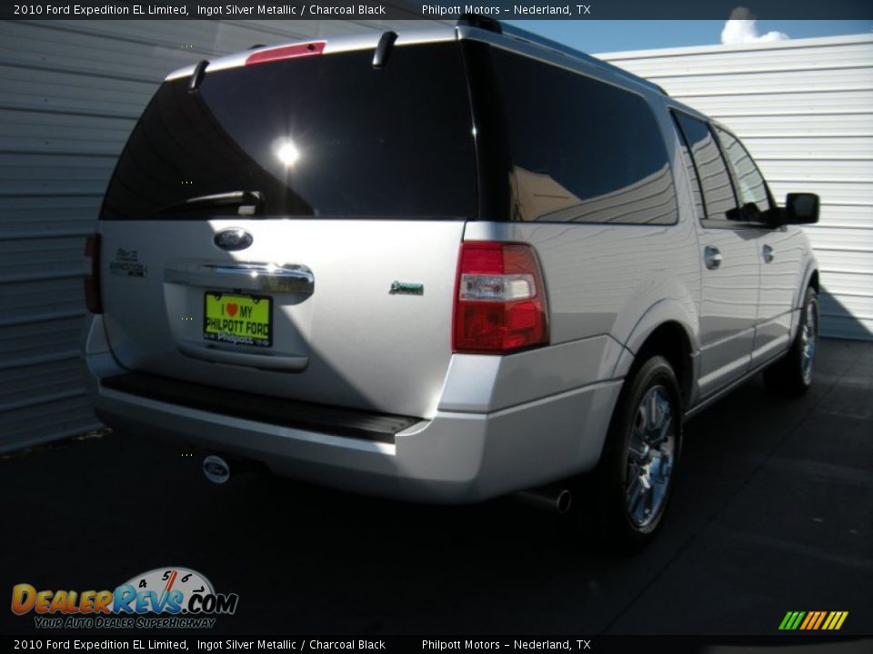 2010 Ford Expedition EL Limited Ingot Silver Metallic / Charcoal Black Photo #4