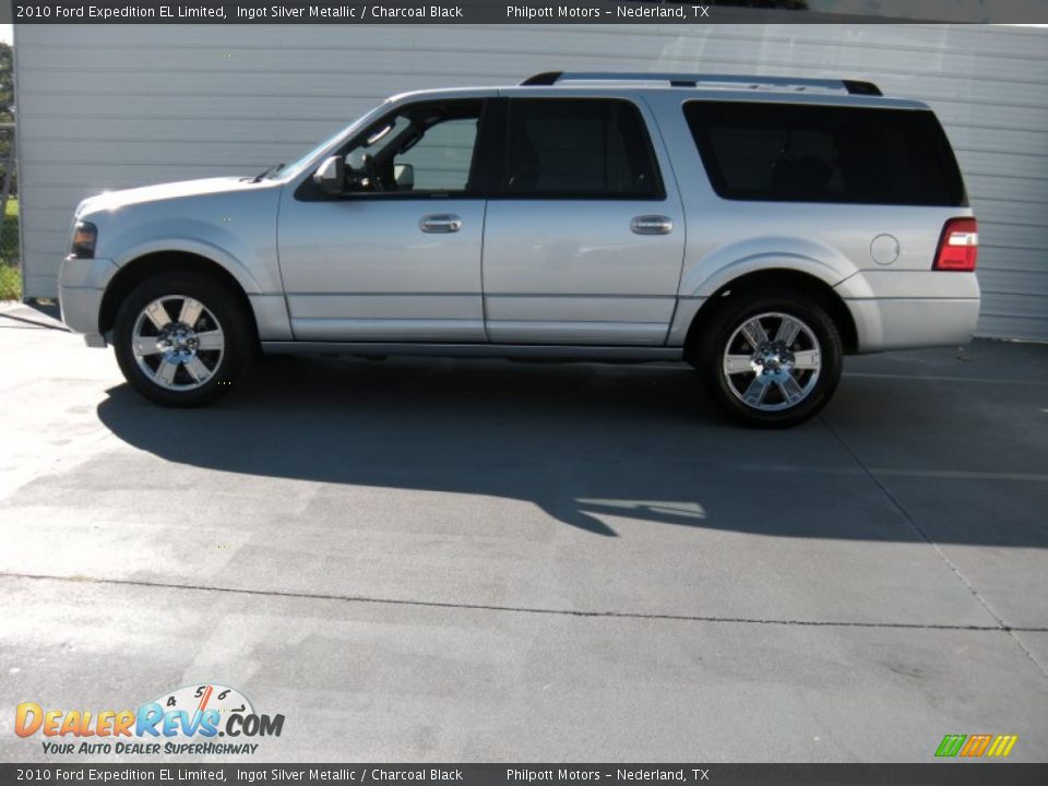 2010 Ford Expedition EL Limited Ingot Silver Metallic / Charcoal Black Photo #6