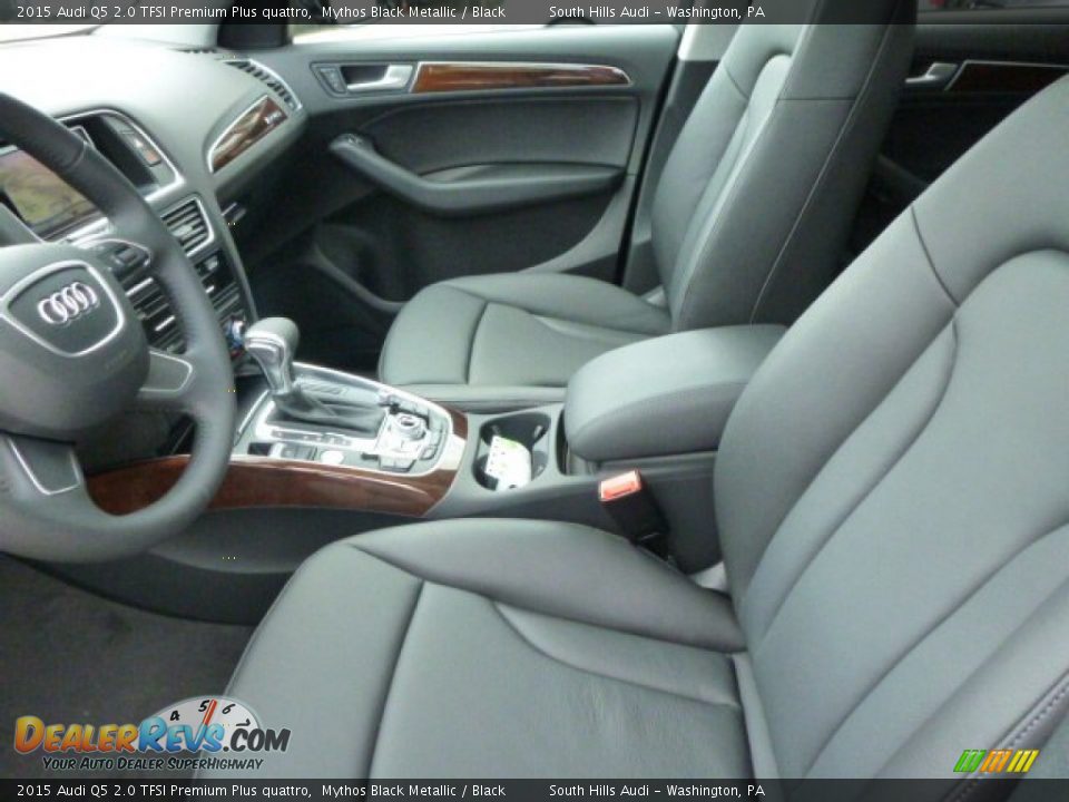 2015 Audi Q5 2.0 TFSI Premium Plus quattro Mythos Black Metallic / Black Photo #8