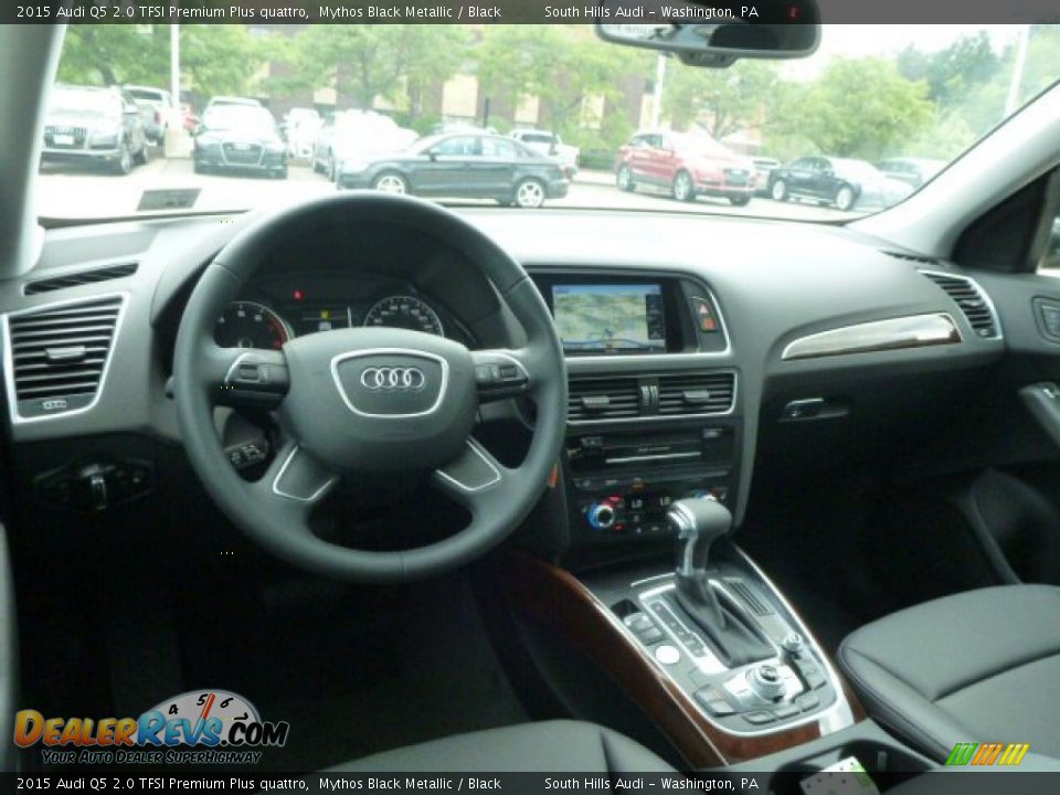 2015 Audi Q5 2.0 TFSI Premium Plus quattro Mythos Black Metallic / Black Photo #10