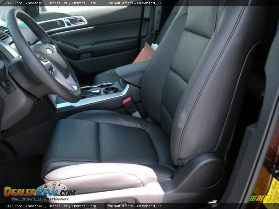 2015 Ford Explorer XLT Bronze Fire / Charcoal Black Photo #26