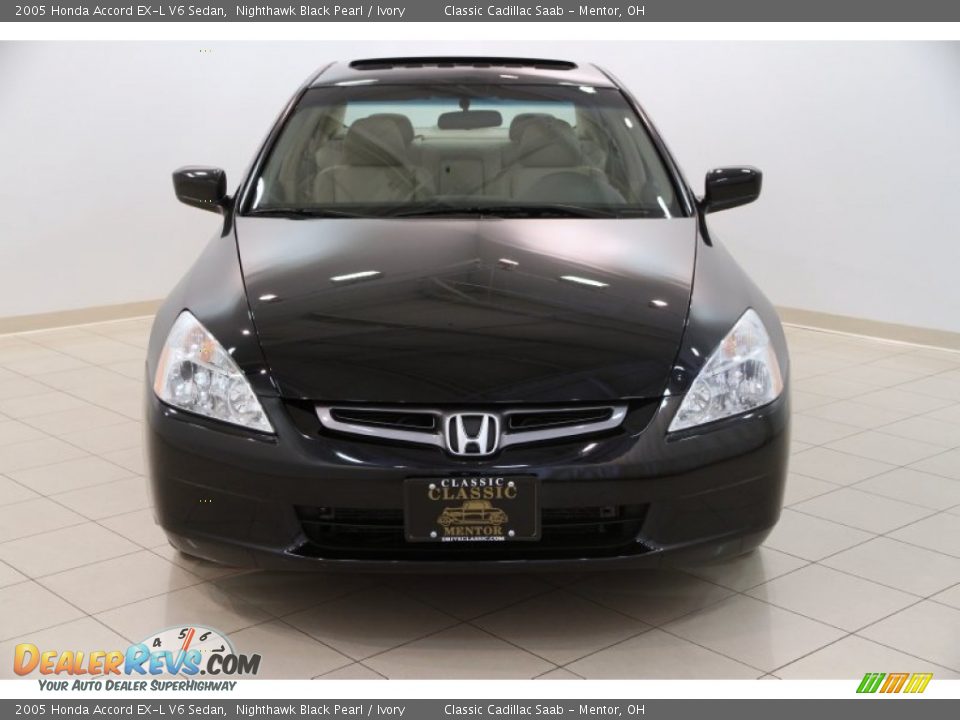 2005 Honda Accord EX-L V6 Sedan Nighthawk Black Pearl / Ivory Photo #2