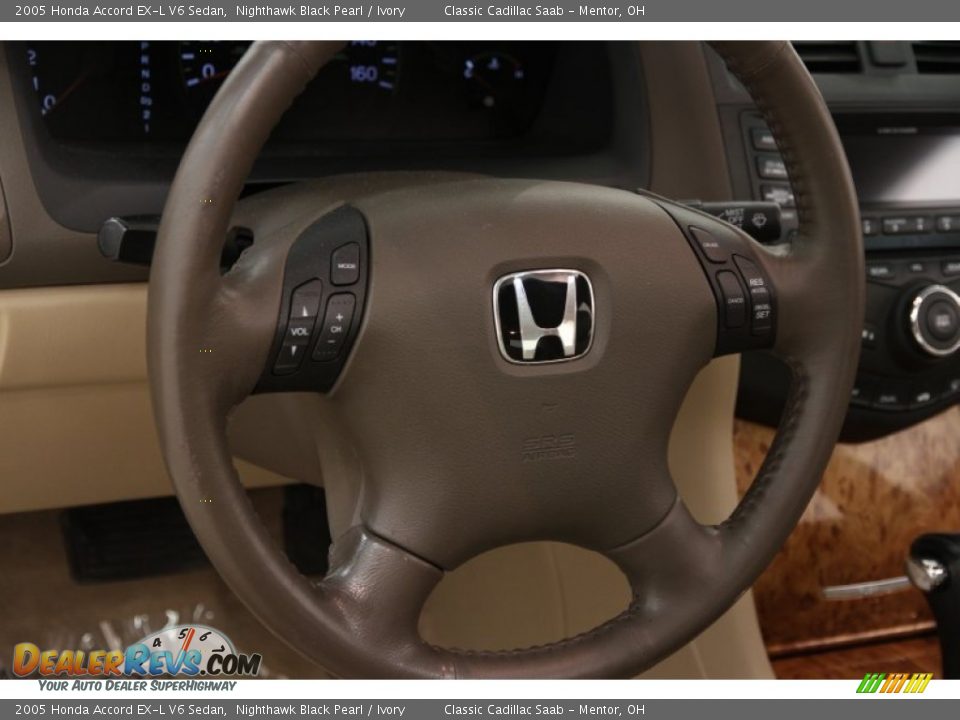 2005 Honda Accord EX-L V6 Sedan Steering Wheel Photo #6