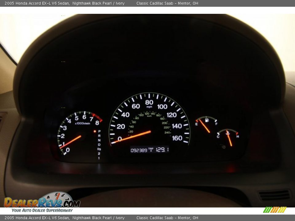 2005 Honda Accord EX-L V6 Sedan Gauges Photo #7