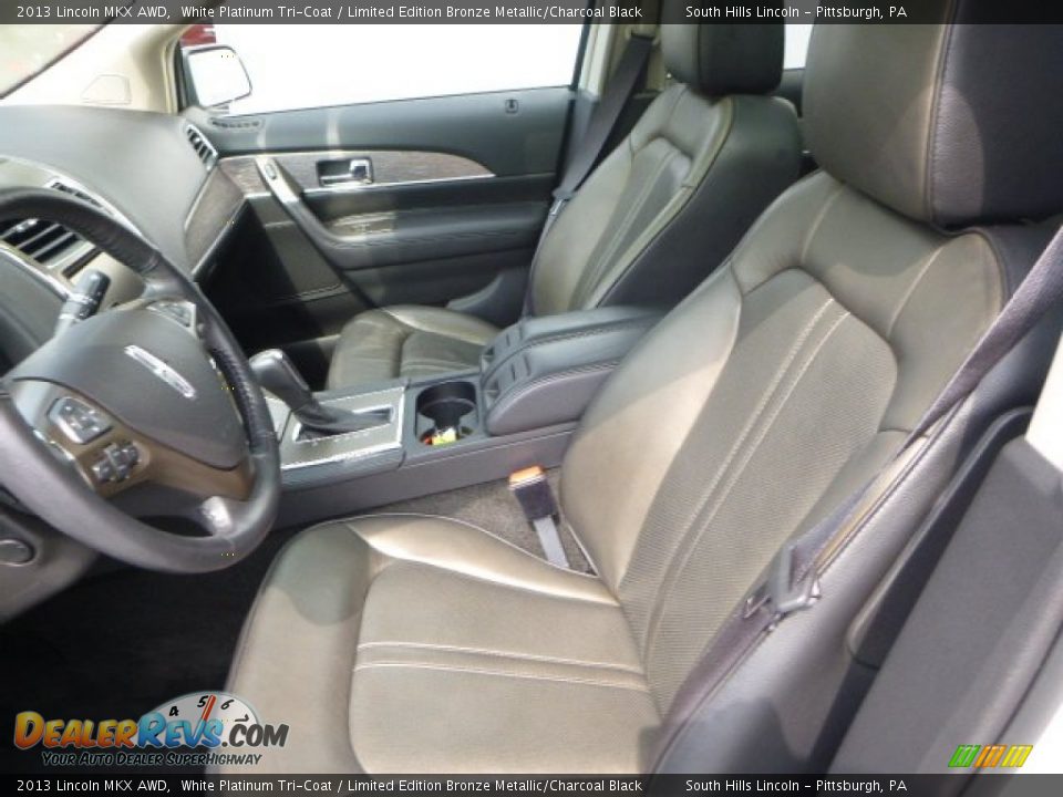 2013 Lincoln MKX AWD White Platinum Tri-Coat / Limited Edition Bronze Metallic/Charcoal Black Photo #14