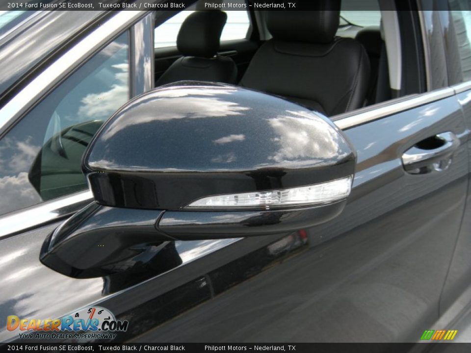 2014 Ford Fusion SE EcoBoost Tuxedo Black / Charcoal Black Photo #12