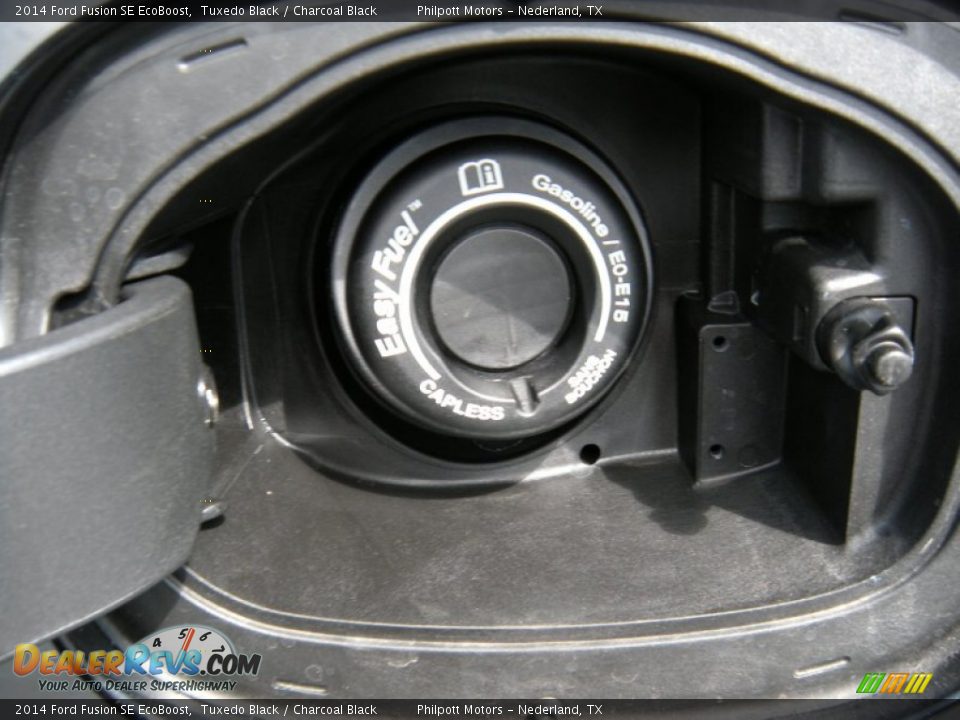 2014 Ford Fusion SE EcoBoost Tuxedo Black / Charcoal Black Photo #13