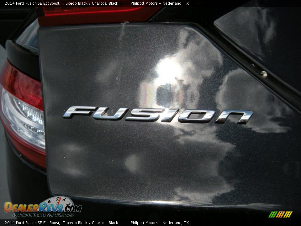 2014 Ford Fusion SE EcoBoost Tuxedo Black / Charcoal Black Photo #14