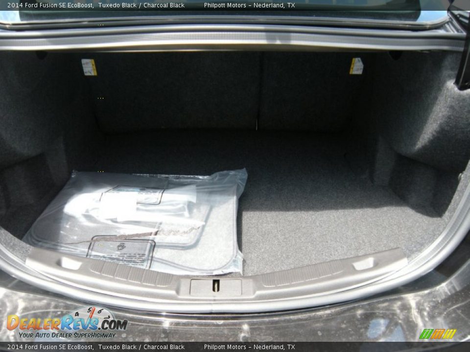2014 Ford Fusion SE EcoBoost Tuxedo Black / Charcoal Black Photo #16