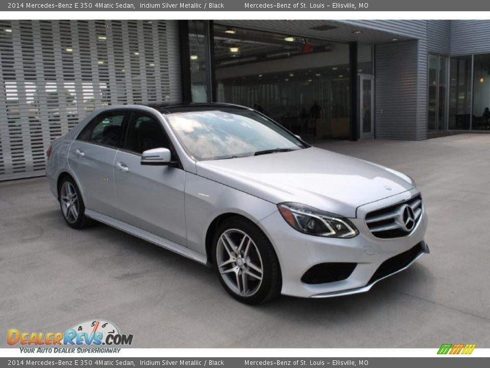 2014 Mercedes-Benz E 350 4Matic Sedan Iridium Silver Metallic / Black Photo #1