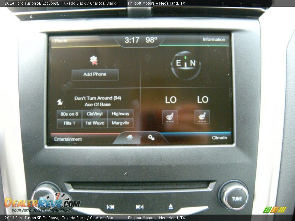 2014 Ford Fusion SE EcoBoost Tuxedo Black / Charcoal Black Photo #27