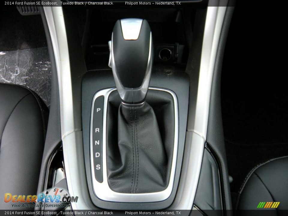 2014 Ford Fusion SE EcoBoost Tuxedo Black / Charcoal Black Photo #29