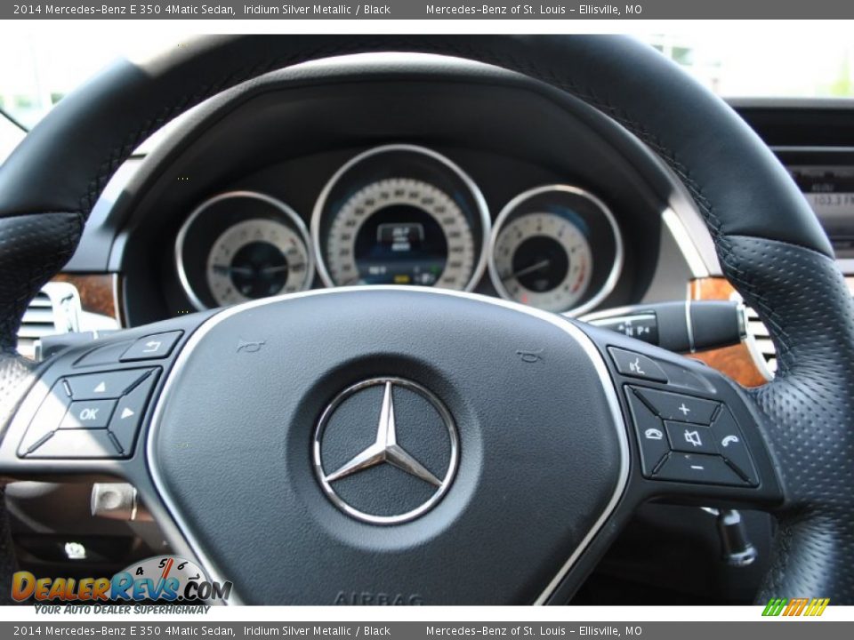 2014 Mercedes-Benz E 350 4Matic Sedan Iridium Silver Metallic / Black Photo #19
