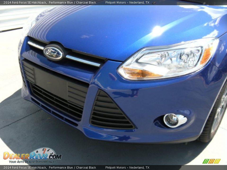 2014 Ford Focus SE Hatchback Performance Blue / Charcoal Black Photo #10