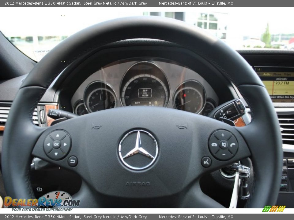 2012 Mercedes-Benz E 350 4Matic Sedan Steering Wheel Photo #22