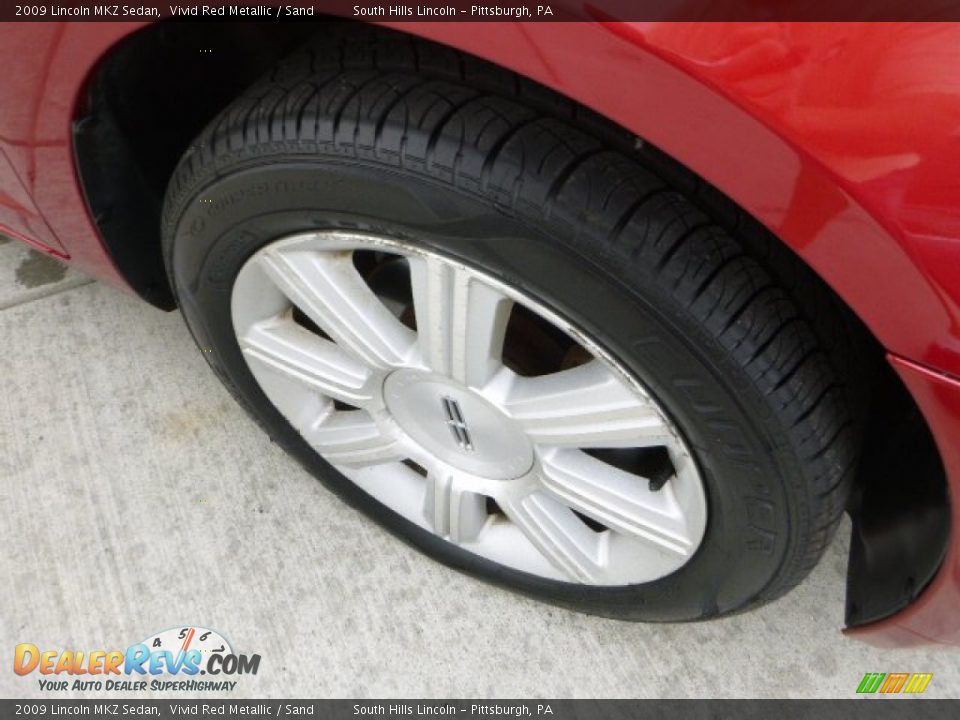 2009 Lincoln MKZ Sedan Vivid Red Metallic / Sand Photo #9
