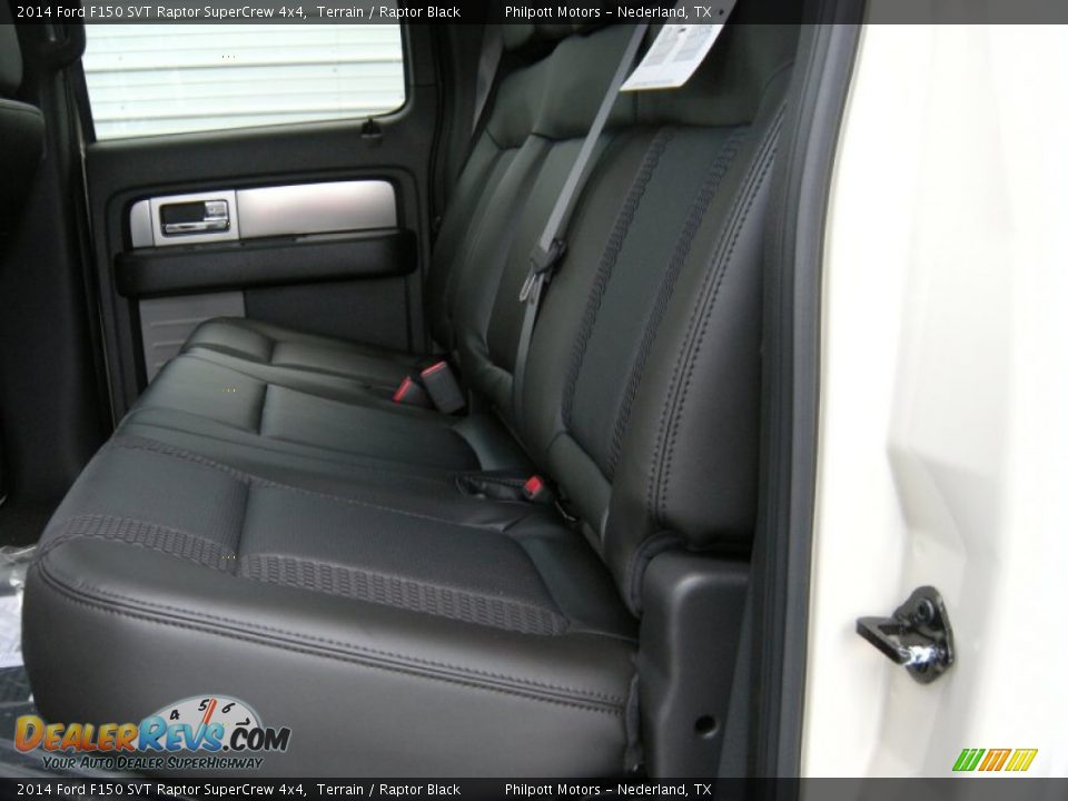Rear Seat of 2014 Ford F150 SVT Raptor SuperCrew 4x4 Photo #23