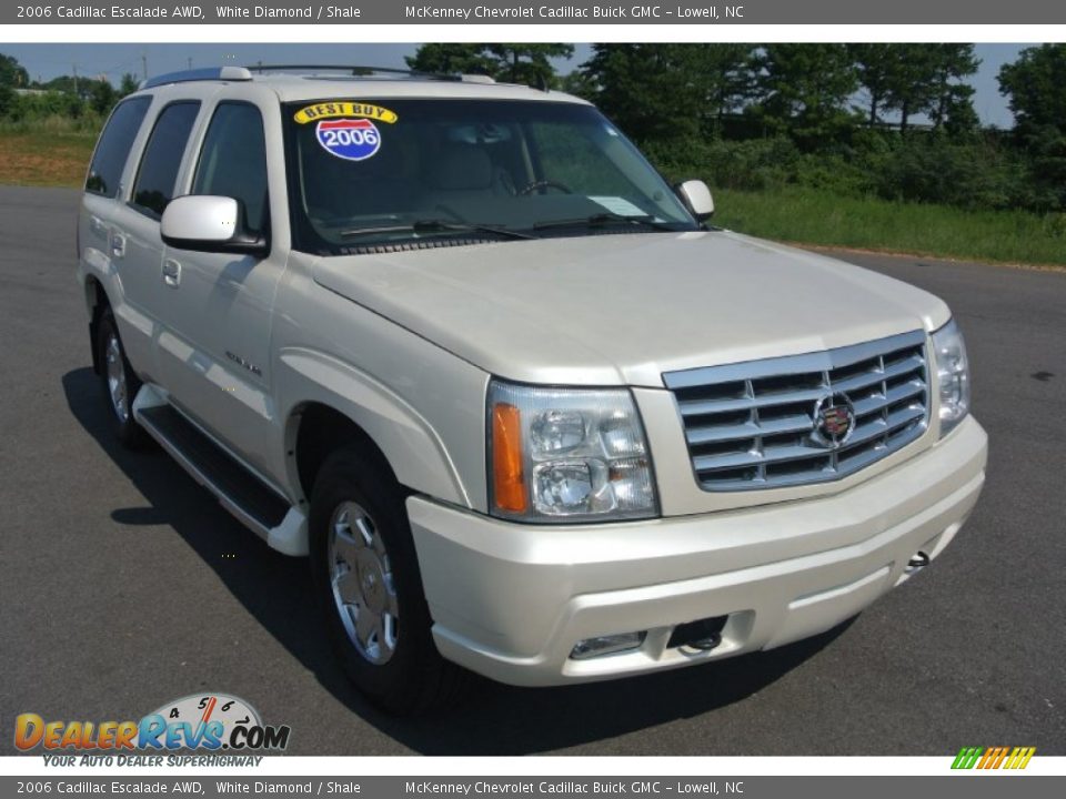 2006 Cadillac Escalade AWD White Diamond / Shale Photo #1