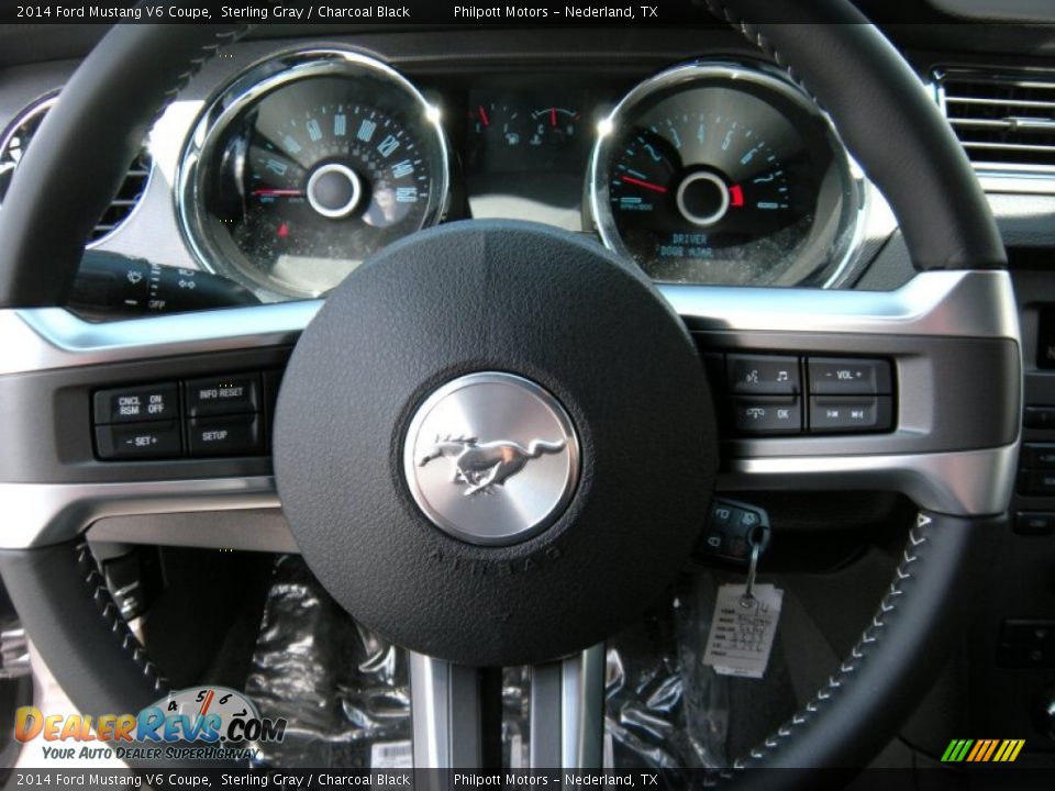 2014 Ford Mustang V6 Coupe Sterling Gray / Charcoal Black Photo #29