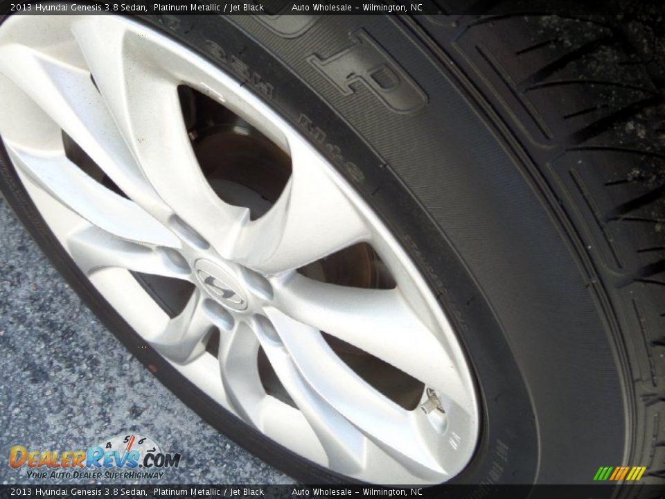 2013 Hyundai Genesis 3.8 Sedan Platinum Metallic / Jet Black Photo #8