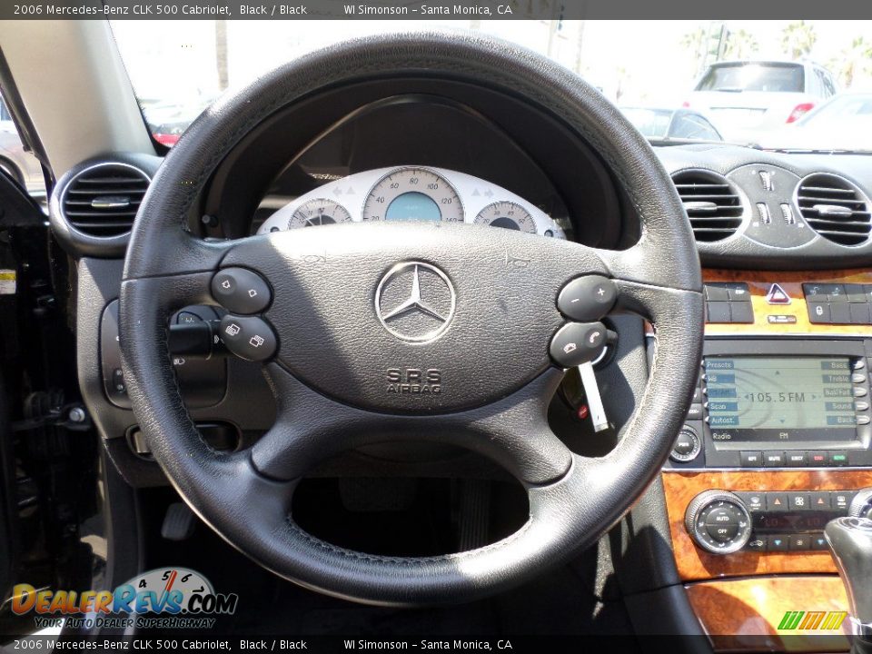 2006 Mercedes-Benz CLK 500 Cabriolet Steering Wheel Photo #12