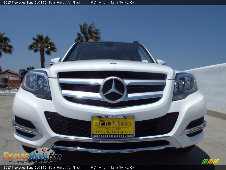 2015 Mercedes-Benz GLK 350 Polar White / Ash/Black Photo #2