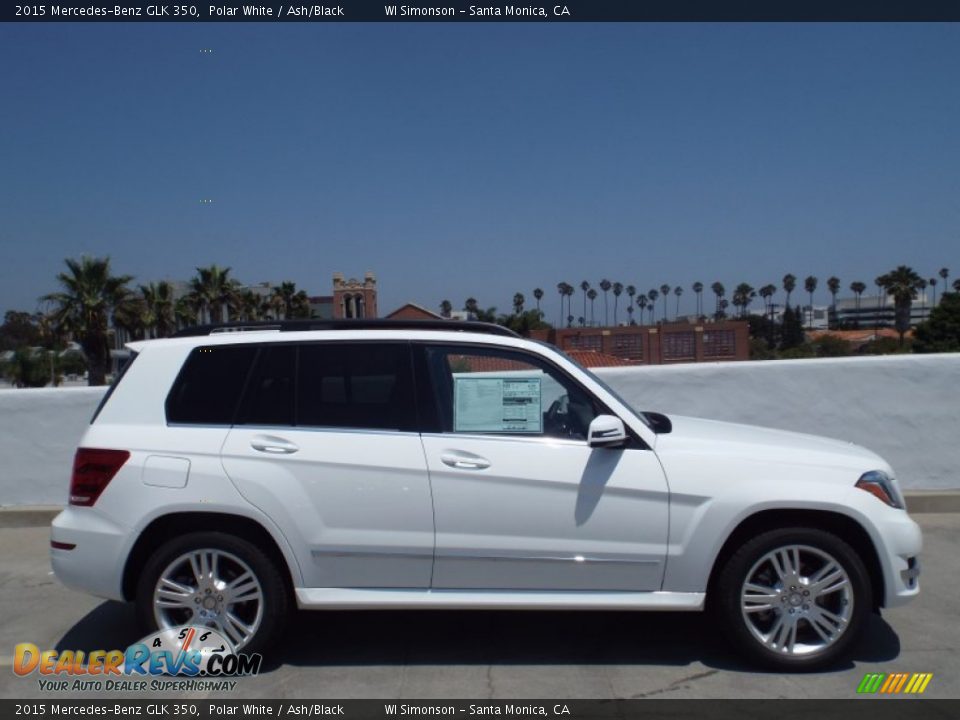 2015 Mercedes-Benz GLK 350 Polar White / Ash/Black Photo #3