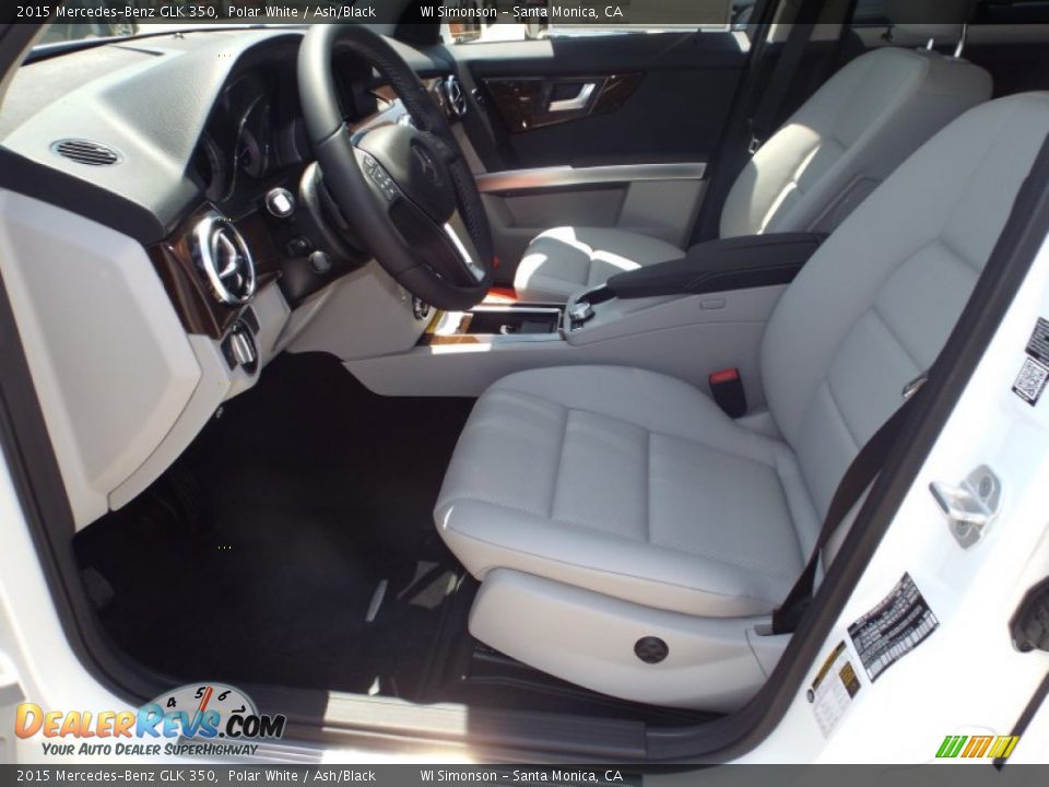 2015 Mercedes-Benz GLK 350 Polar White / Ash/Black Photo #7