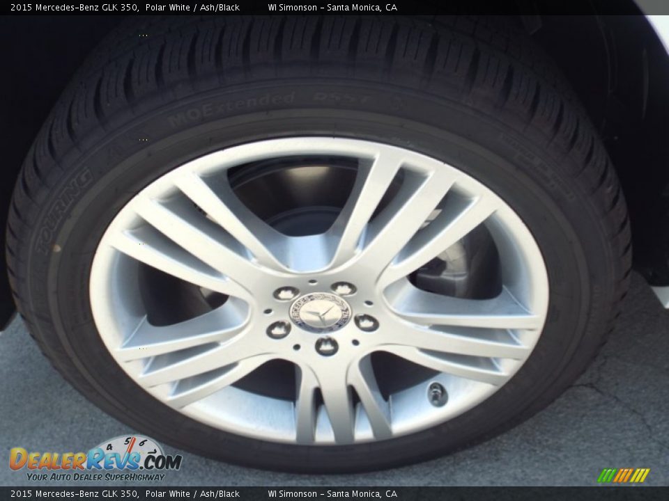 2015 Mercedes-Benz GLK 350 Polar White / Ash/Black Photo #10