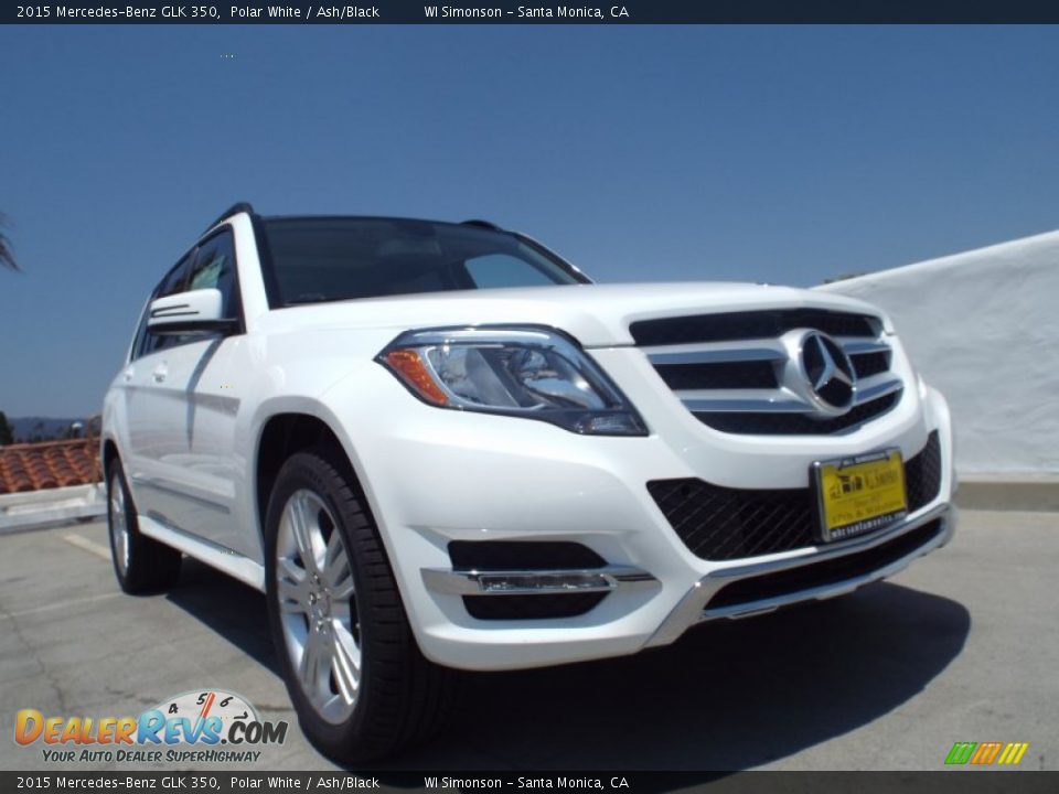 2015 Mercedes-Benz GLK 350 Polar White / Ash/Black Photo #11