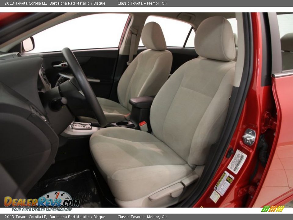 2013 Toyota Corolla LE Barcelona Red Metallic / Bisque Photo #5