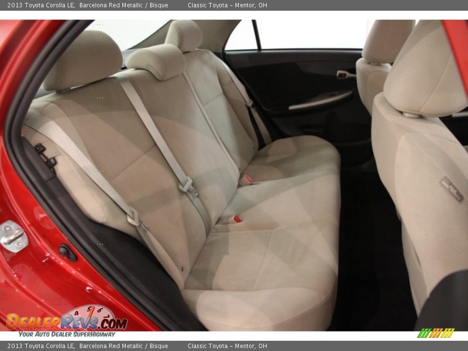 2013 Toyota Corolla LE Barcelona Red Metallic / Bisque Photo #13