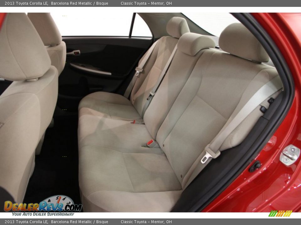 2013 Toyota Corolla LE Barcelona Red Metallic / Bisque Photo #14