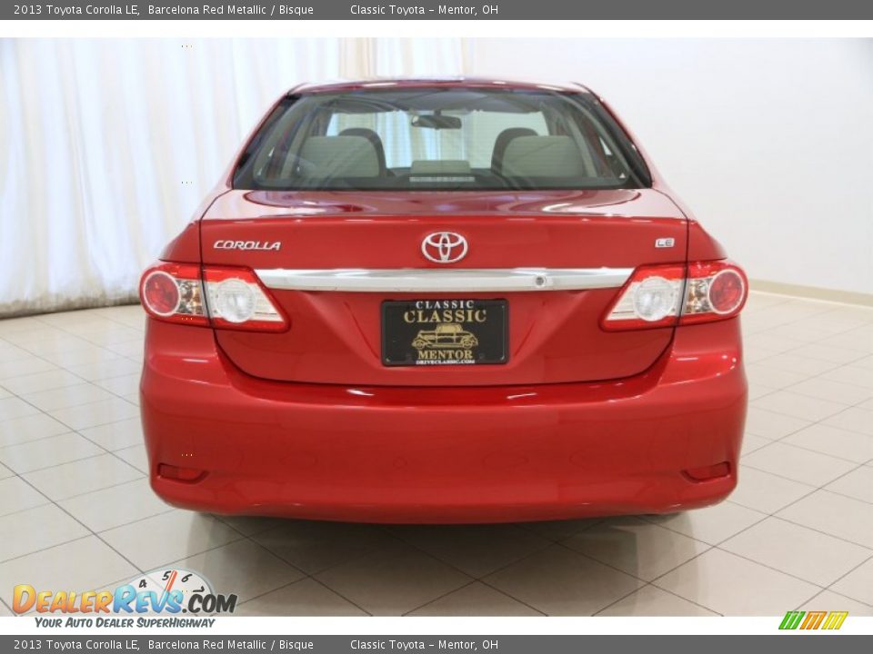 2013 Toyota Corolla LE Barcelona Red Metallic / Bisque Photo #15